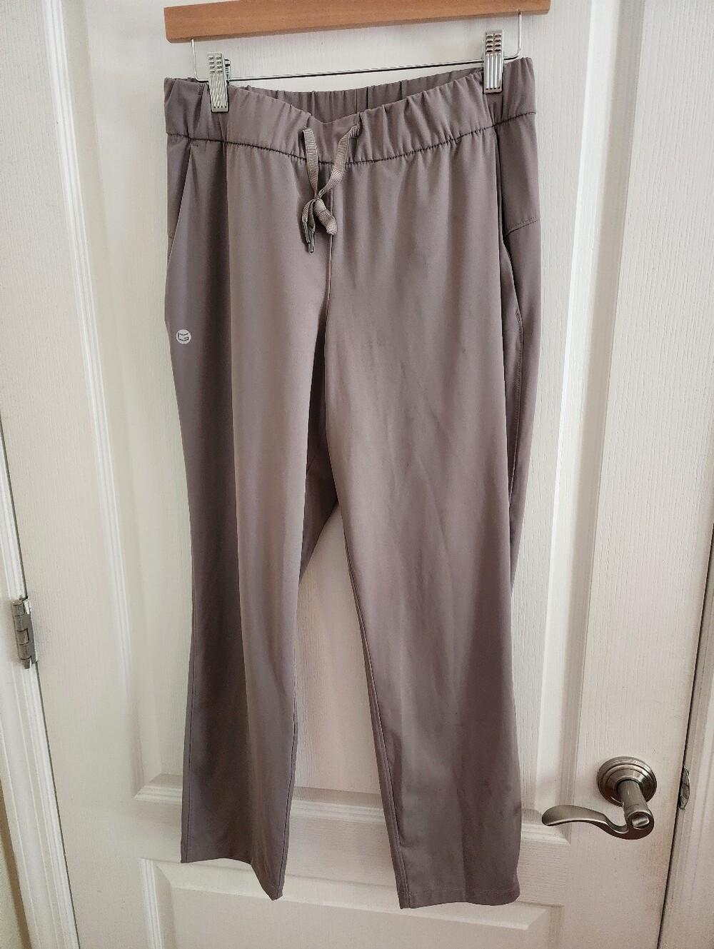 G Gradual Women’s Buttery Soft Stretch Ankle Travel Pants - Taupe / Mauve Gray-S